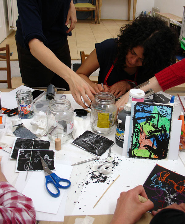 Taller: Esgrafiado [técnica de scratchboard]