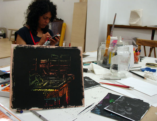 Taller: Esgrafiado [técnica de scratchboard]