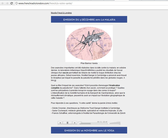 Ilustración para articulo sobre Paludismo