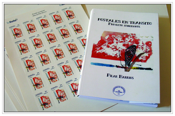 Postal promocional presentacion libro POSTALES EN TRANSITO