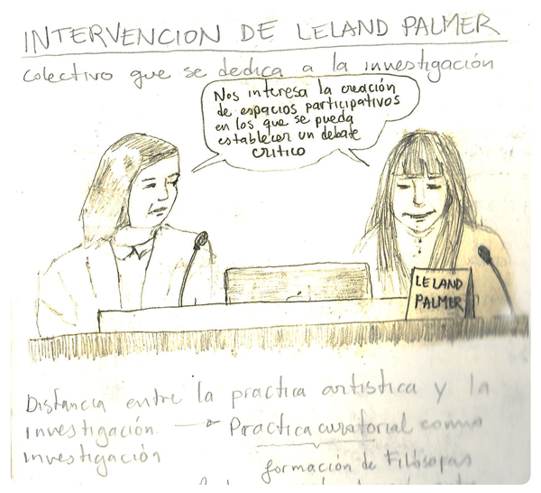 Ilustración ponencia Leland Palmer - MUSAC