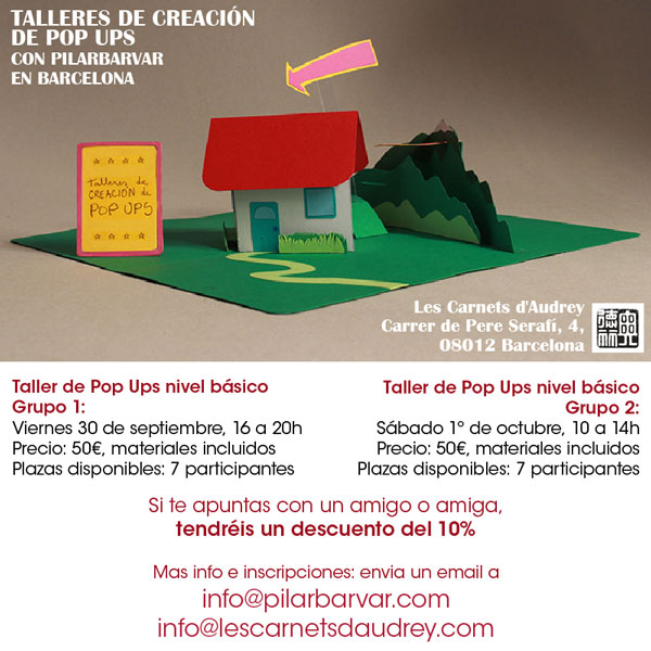 Talleres Creación de PopUps con PilarBarVar en Barcelona